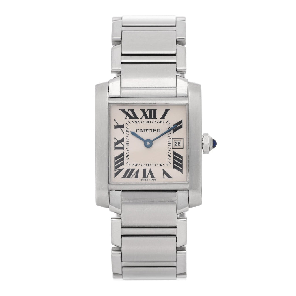 Stainless Steel 25mm Tank Francaise Quartz Watch