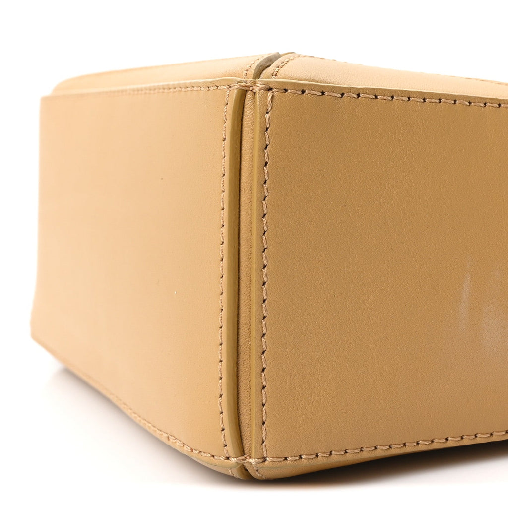 Calfskin Mini Woven Puzzle Bag Sahara