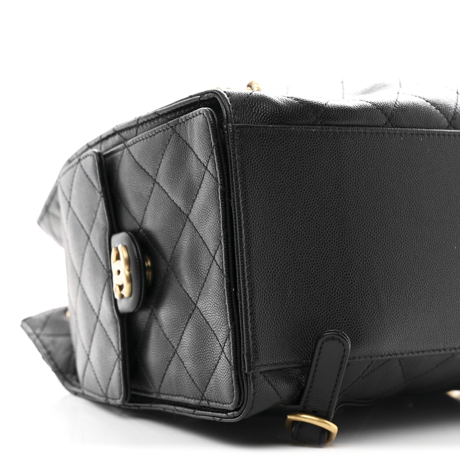 Caviar Quilted Large Chanel 25 Backpack Black