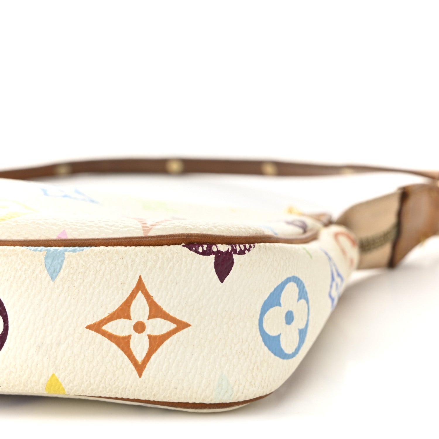Monogram Multicolor Pochette Accessories White