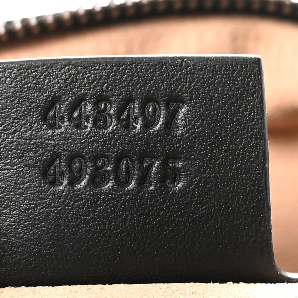 Calfskin Matelasse Small GG Marmont Shoulder Bag Black