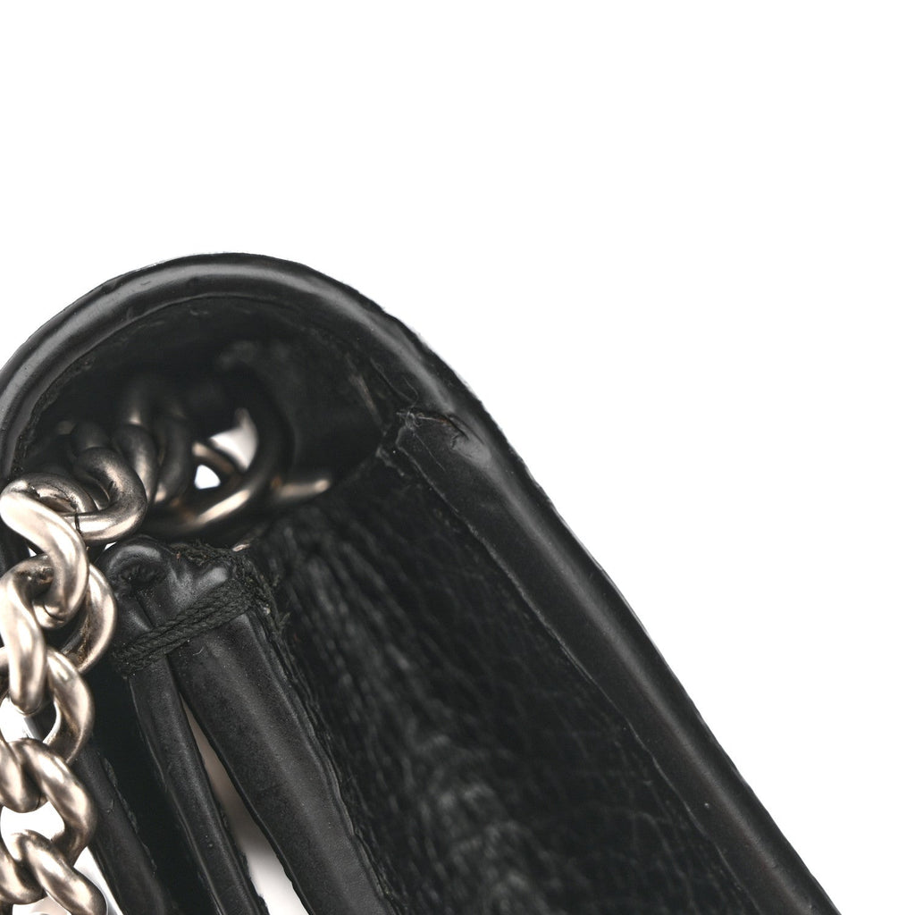 Dollar Calfskin Crystal Super Mini Dionysus Shoulder Bag Black