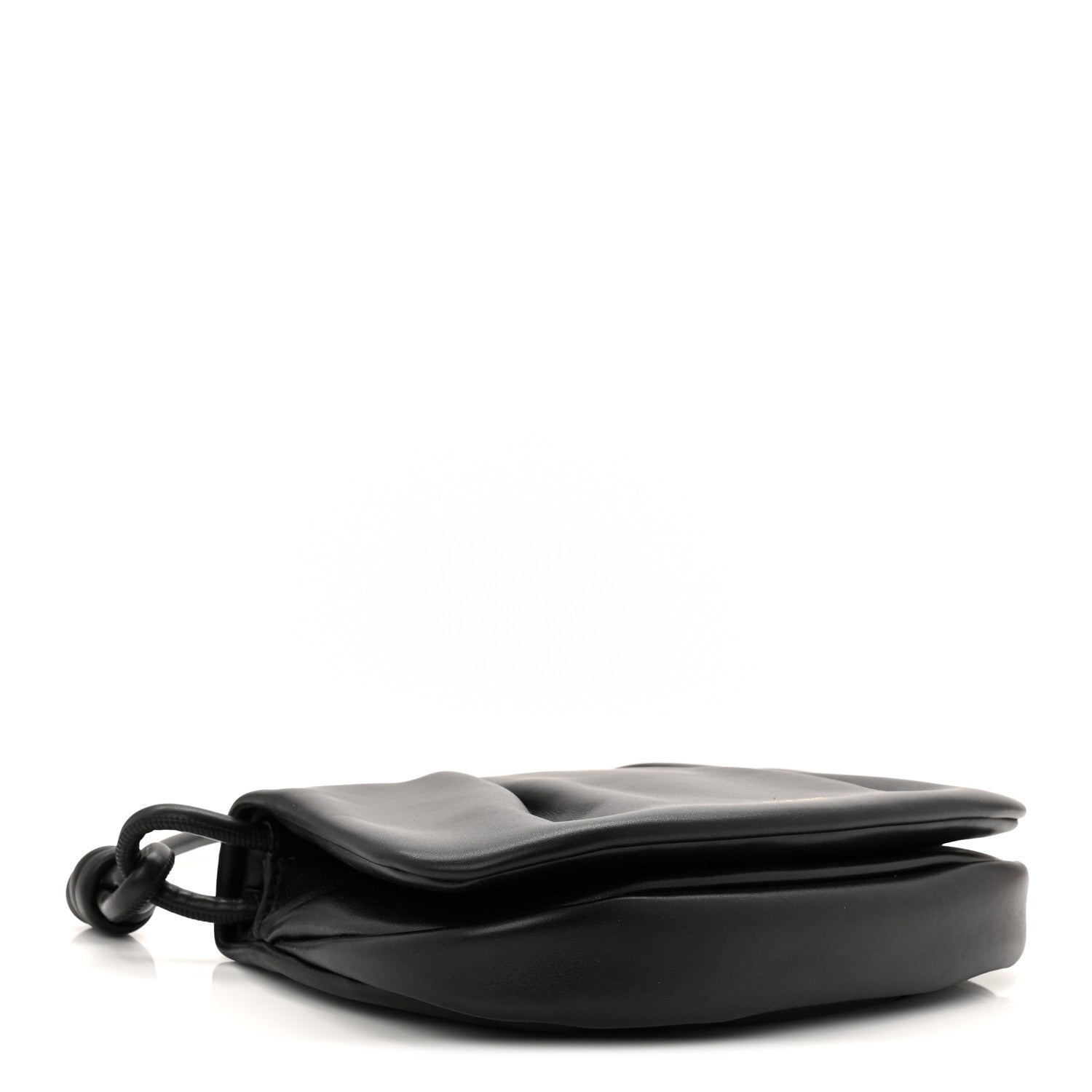 Shiny Nappa Calfskin Paseo Satchel Black