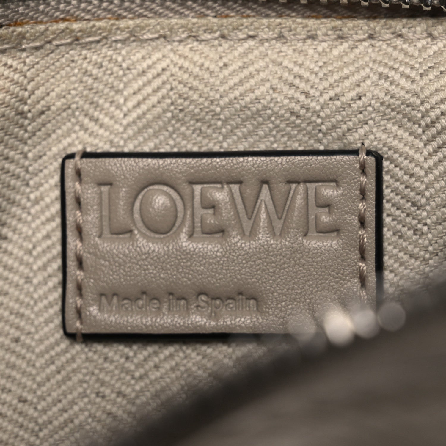 Grained Calfskin Small Puzzle Bag Sand