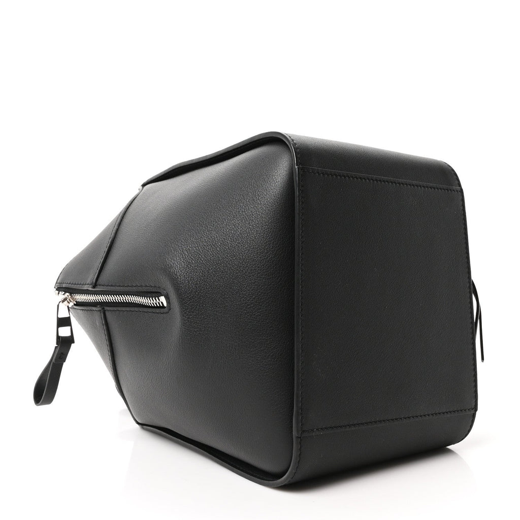 Soft Grained Calfskin Compact Hammock Shoulder Bag Black