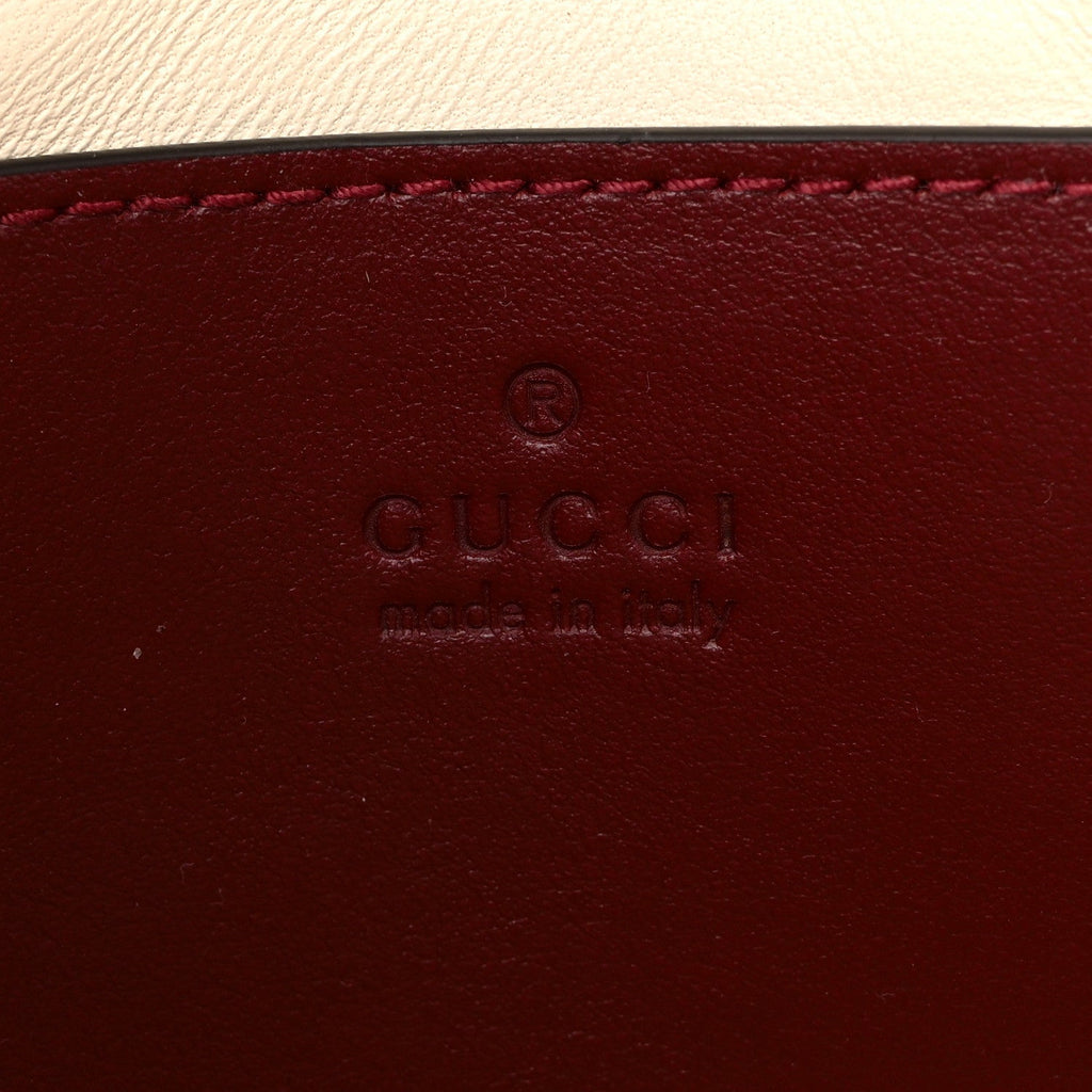 Calfskin Matelasse Mini GG Marmont Shoulder Bag Rosso Ancora