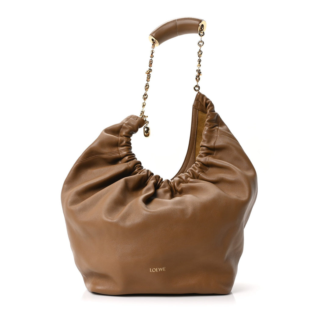 Mellow Nappa Medium Squeeze Bag Oak