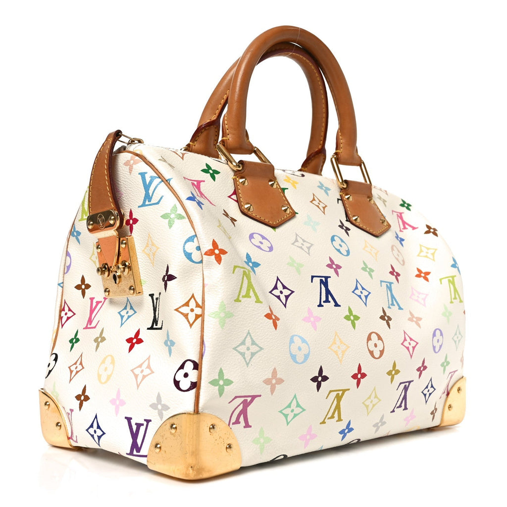 Monogram Multicolor Speedy 30 White