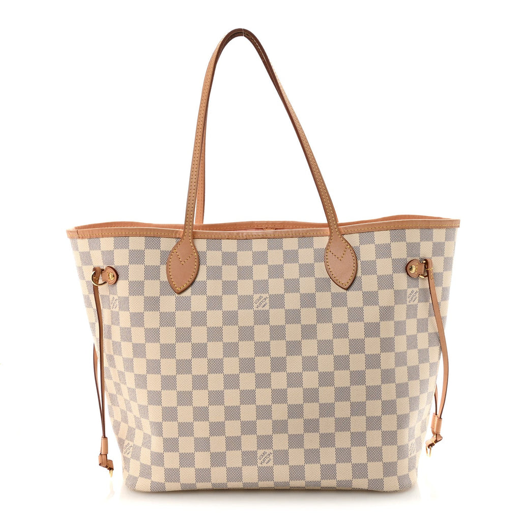 Damier Azur Neo Neverfull MM Rose Ballerine
