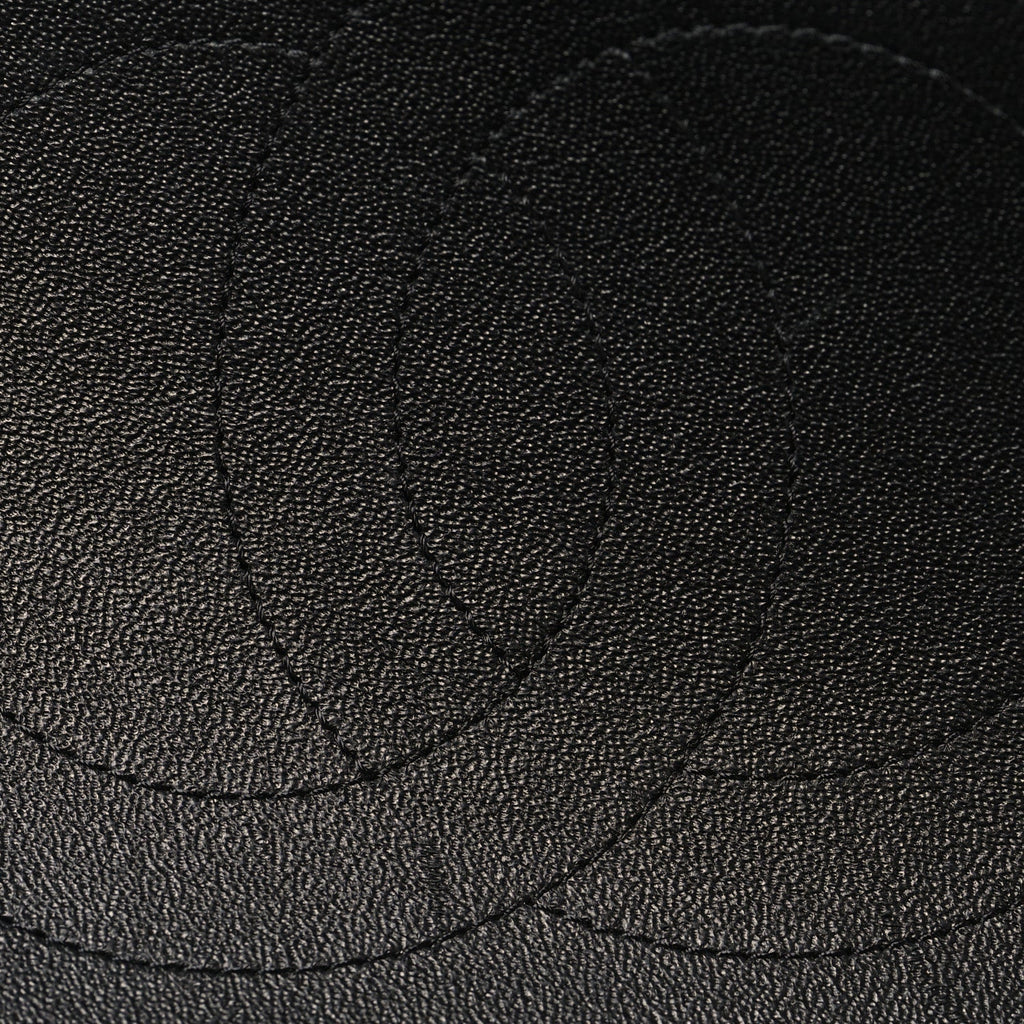 Lambskin Quilted Jumbo Double Flap So Black