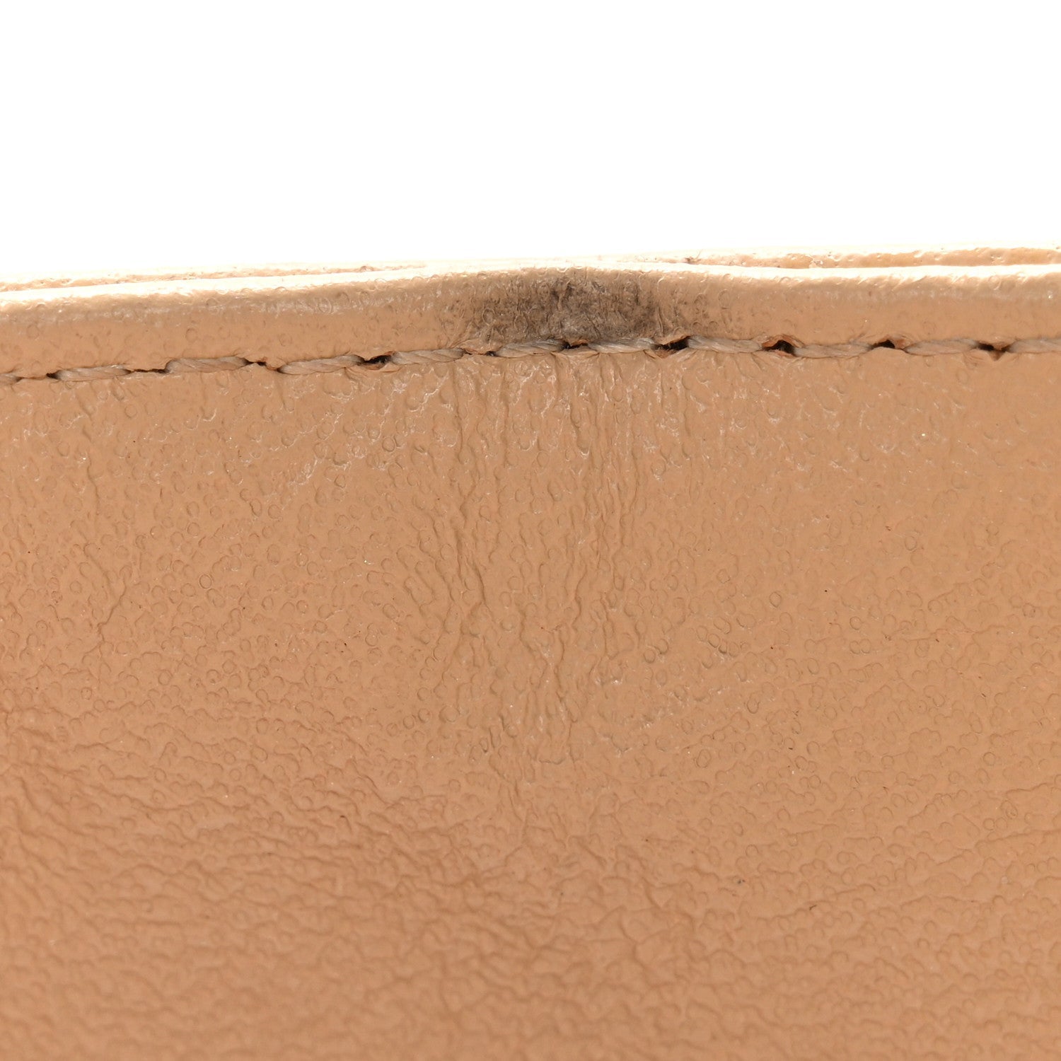 Caviar Quilted Small Double Flap Beige