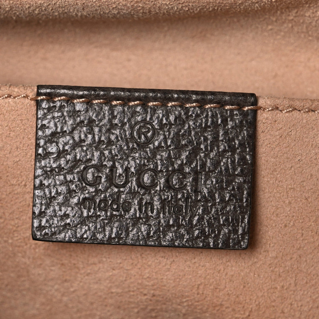 GG Supreme Monogram Small Ophidia Tote Bag Brown