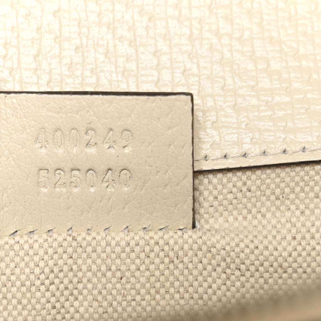 Textured Calfskin Crystal Small Dionysus Shoulder Bag Mystic White
