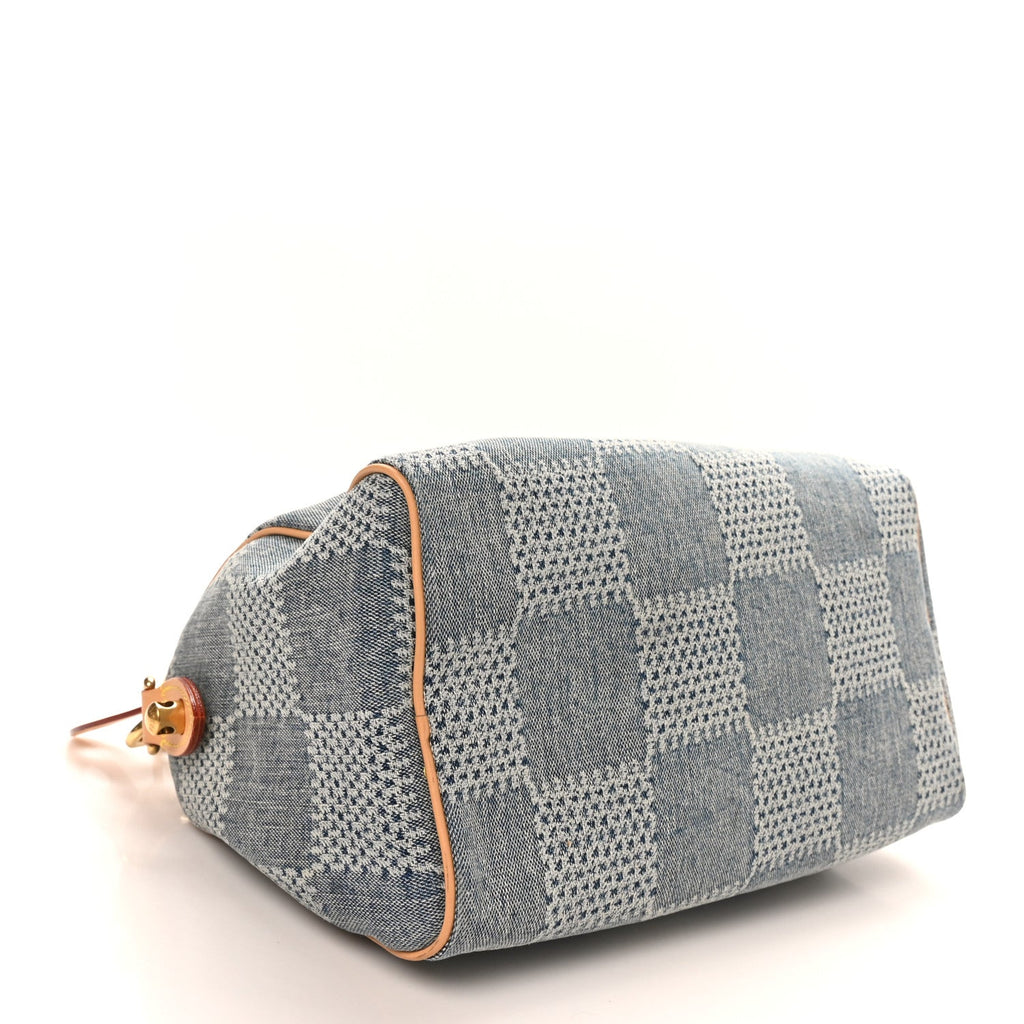 Damier Denim 3D Speedy Bandouliere 25 Bleu