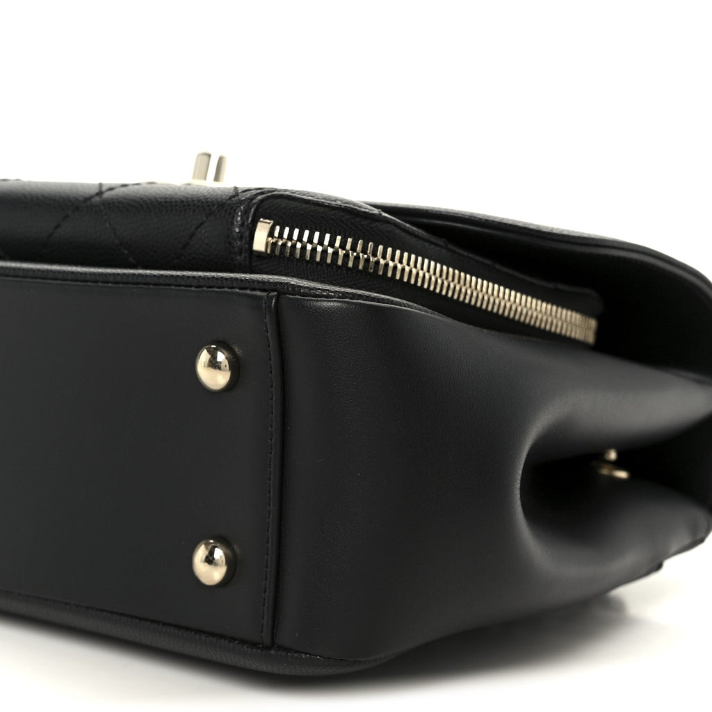 Caviar Quilted Medium Business Affinity Flap Black