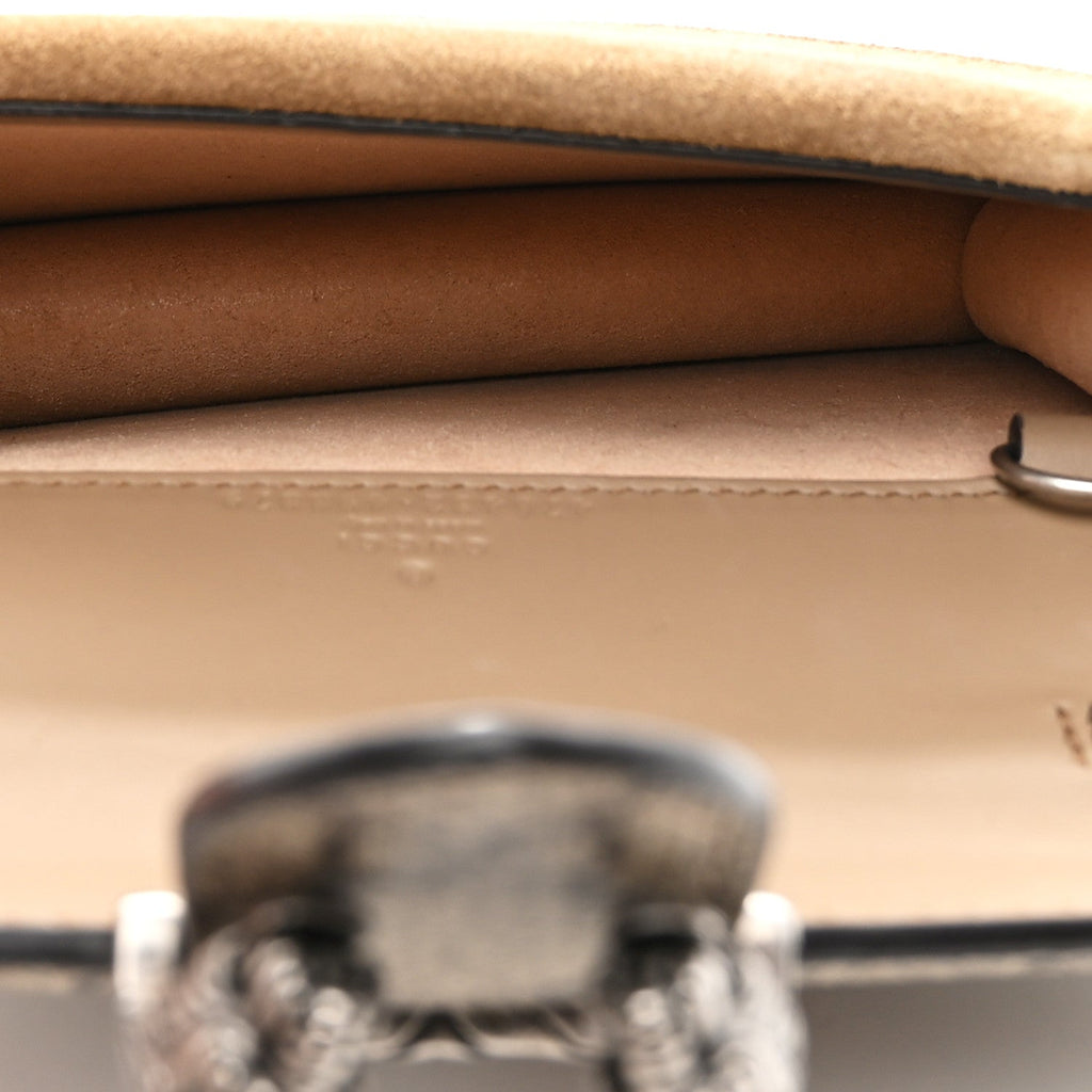 GG Supreme Monogram Super Mini Dionysus Shoulder Bag Taupe