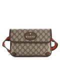GG Supreme Monogram Neo Vintage Web Belt Bag Brown