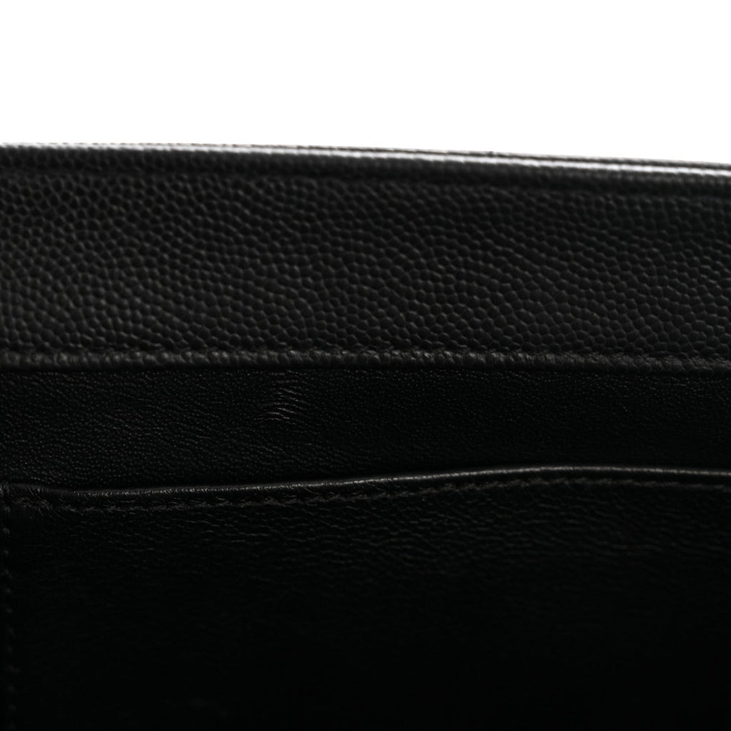 Caviar Quilted Large Business Affinity Flap Black