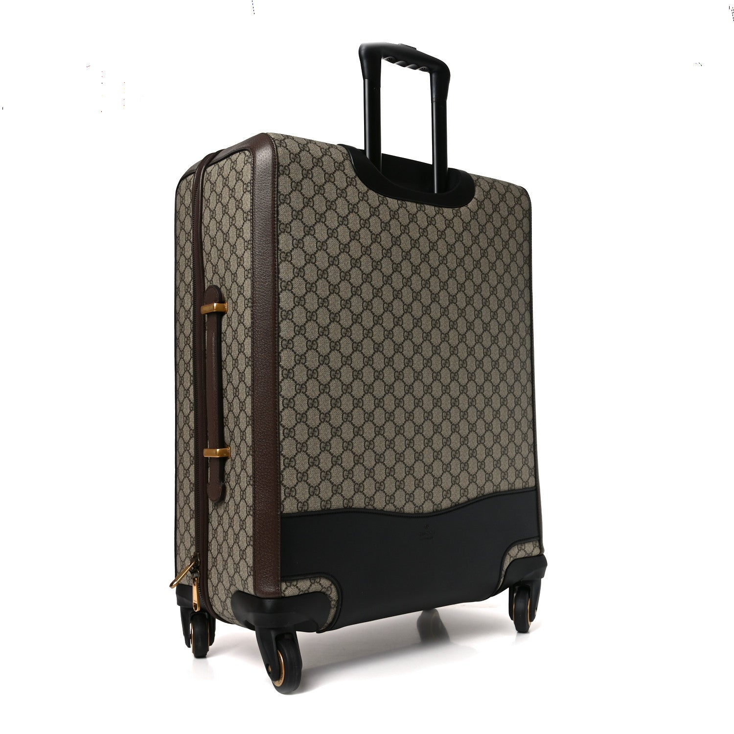 GG Supreme Monogram Web Medium Savoy Trolley Beige Ebony