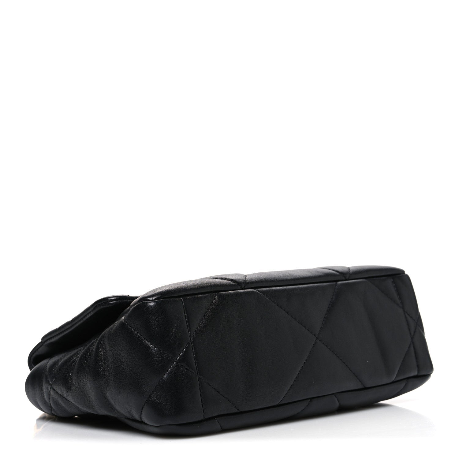 Lambskin Quilted Medium Chanel 19 Flap Black