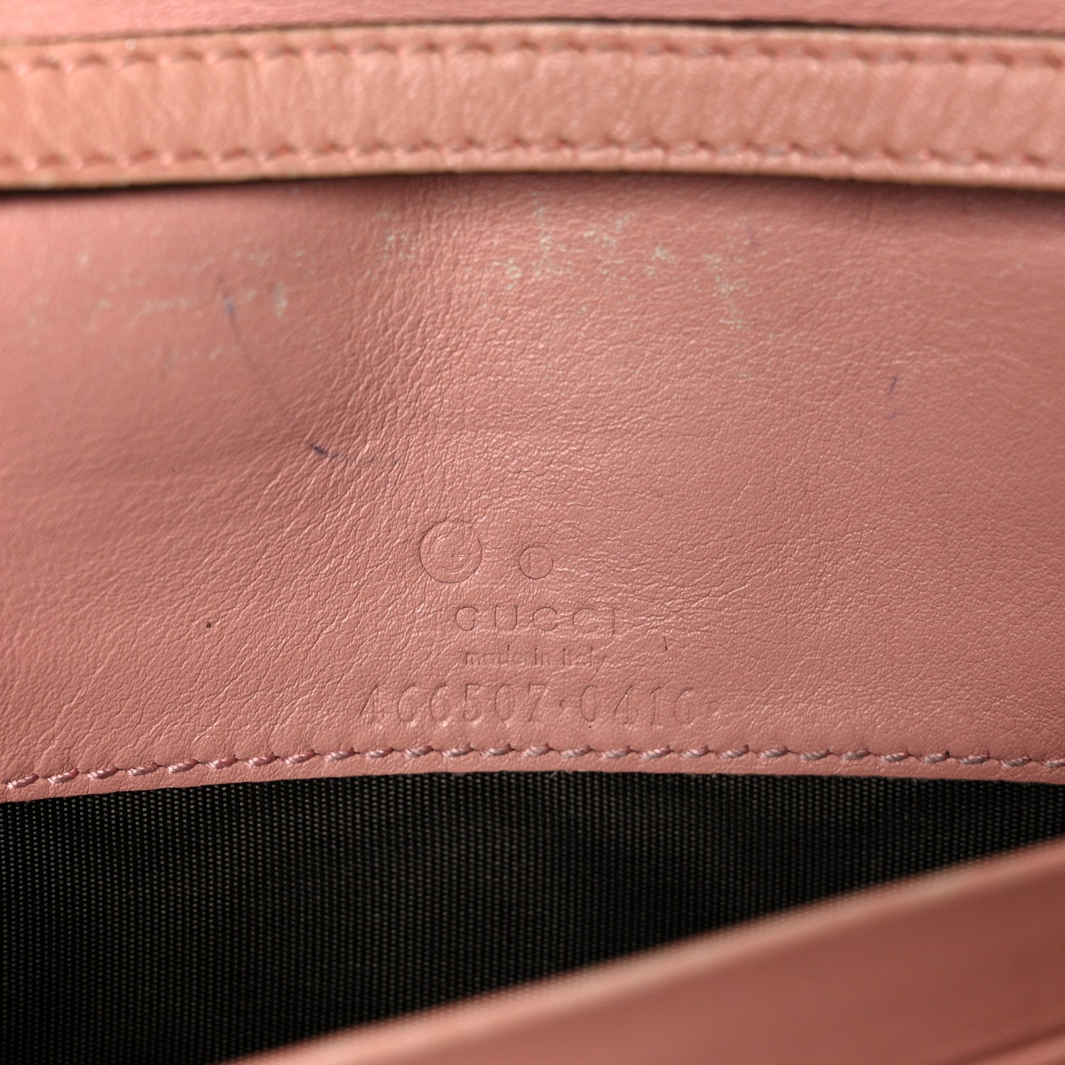 Microguccissima Crossbody Wallet Brown