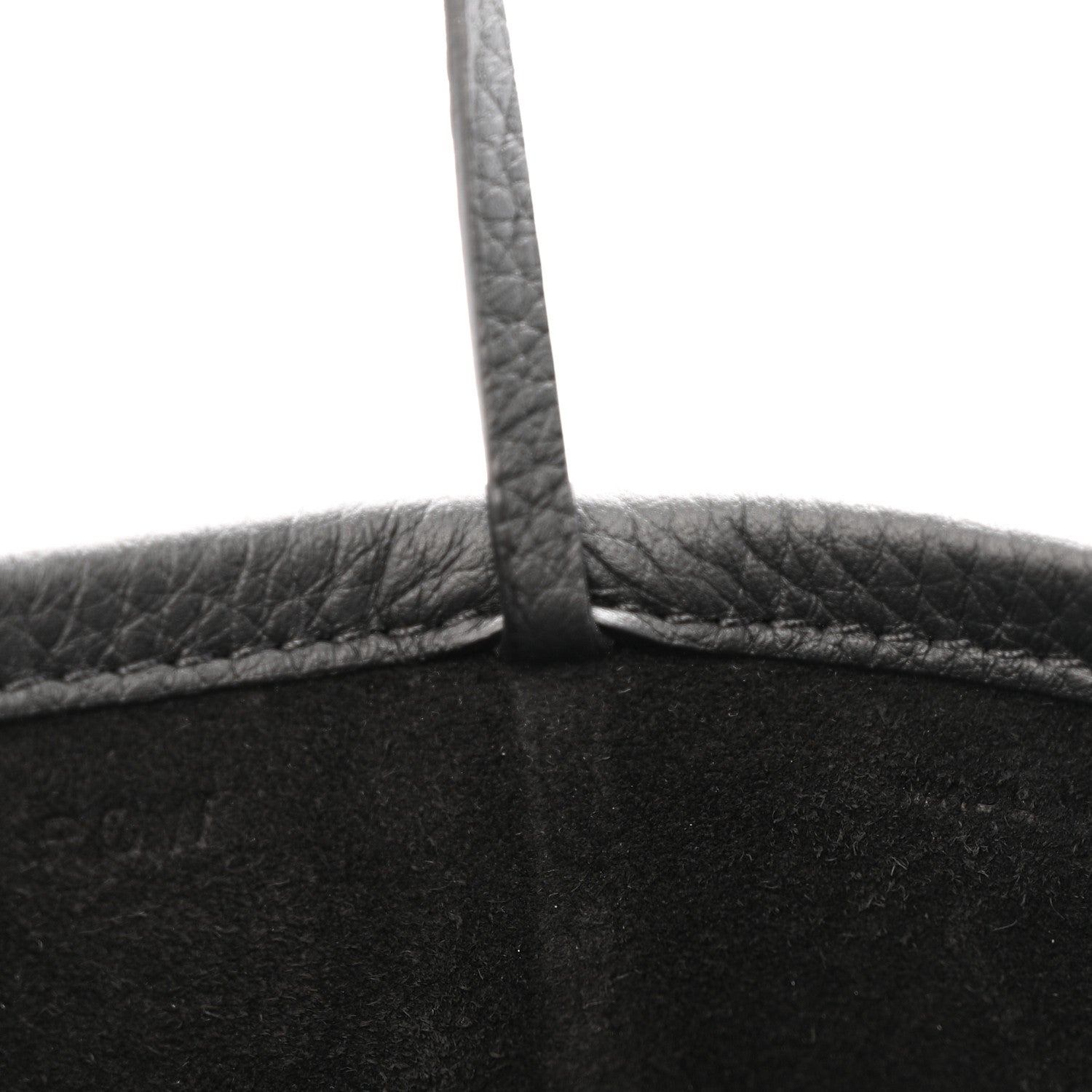 Grained Calfskin Medium N/S Park Tote Black