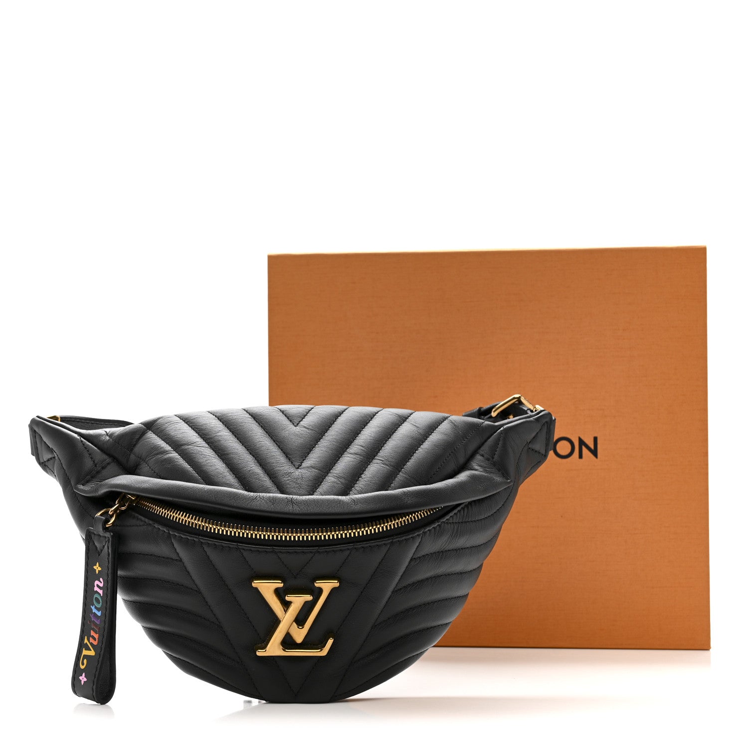 Calfskin Quilted New Wave Bumbag Black