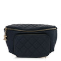 Caviar Quilted Business Affinity Waist Belt Bag Navy
