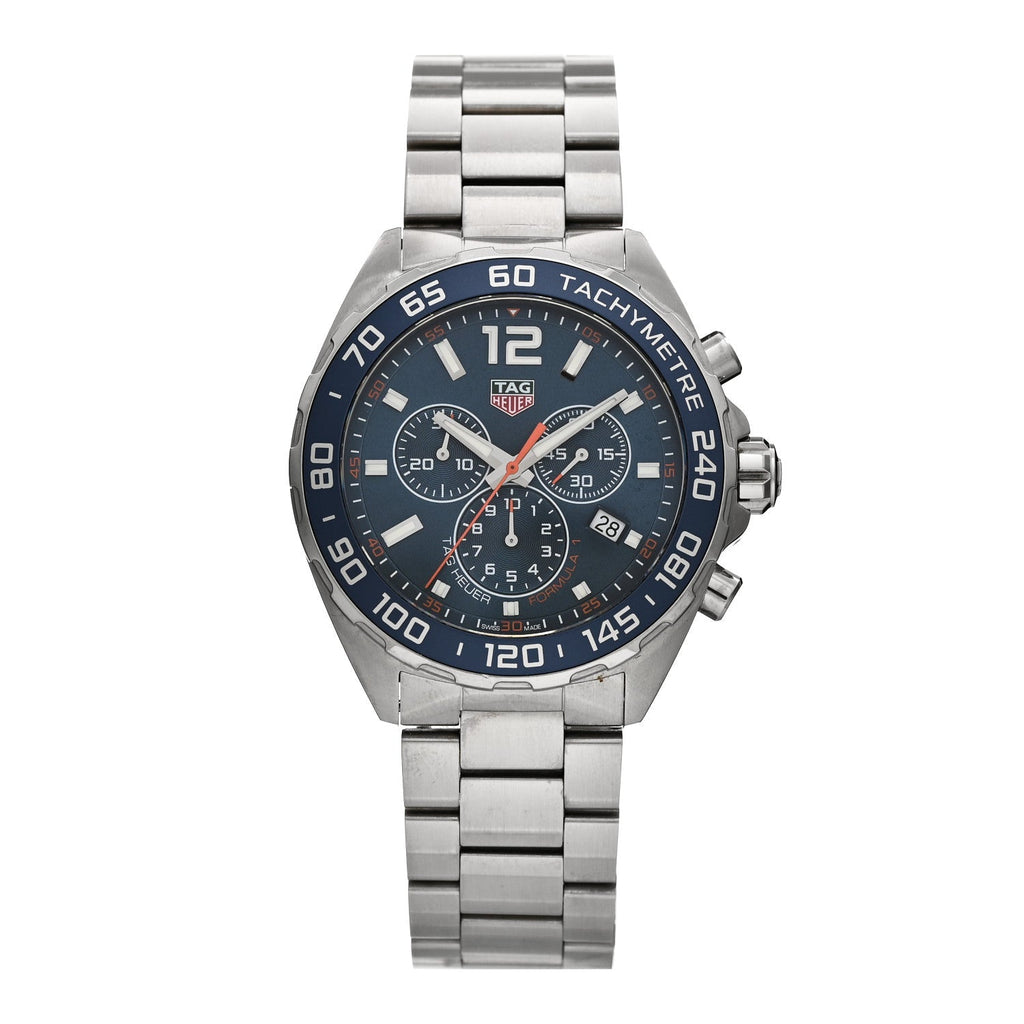 Stainless Steel 43mm Formula 1 Chronograph Quartz Watch Blue CAZ1014
