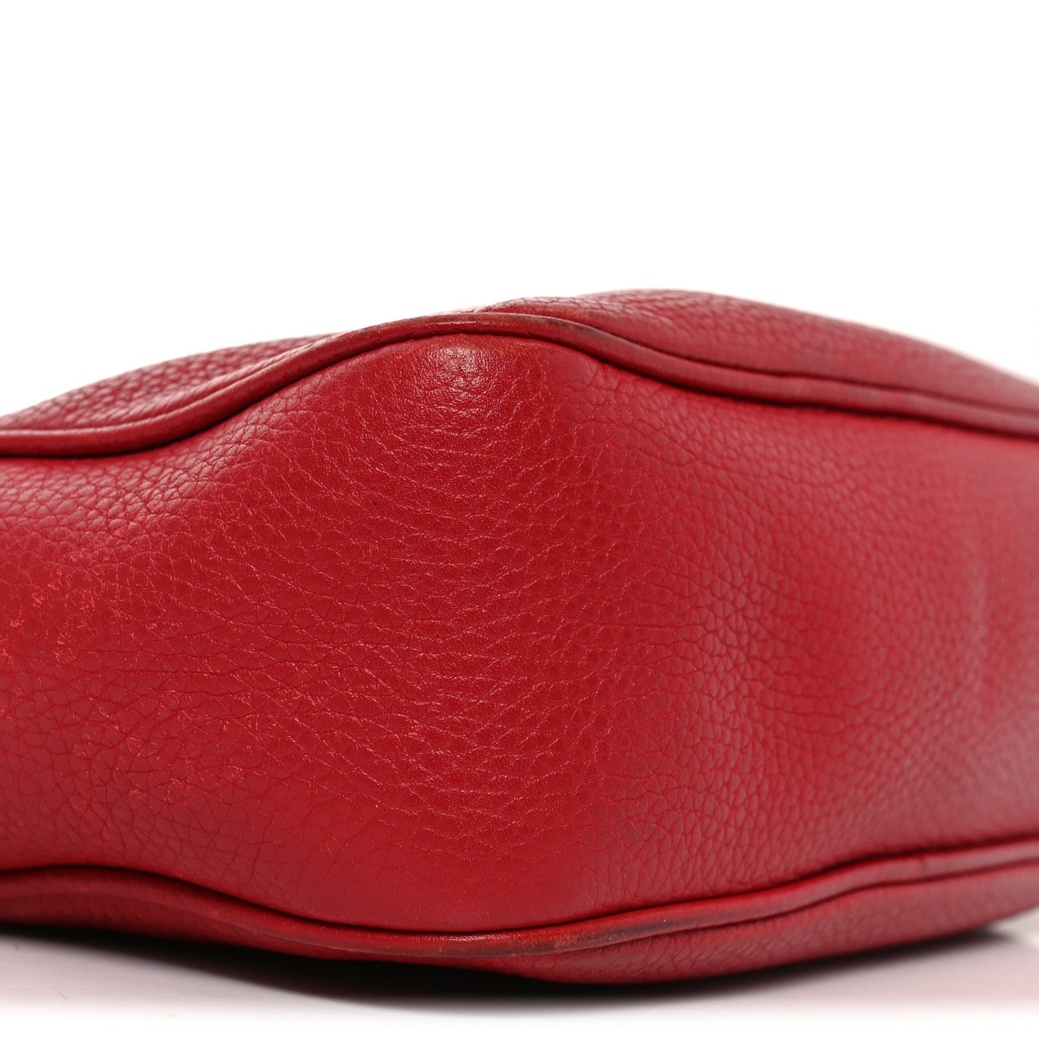 Pebbled Calfskin Small Soho Disco Bag Tabasco Red