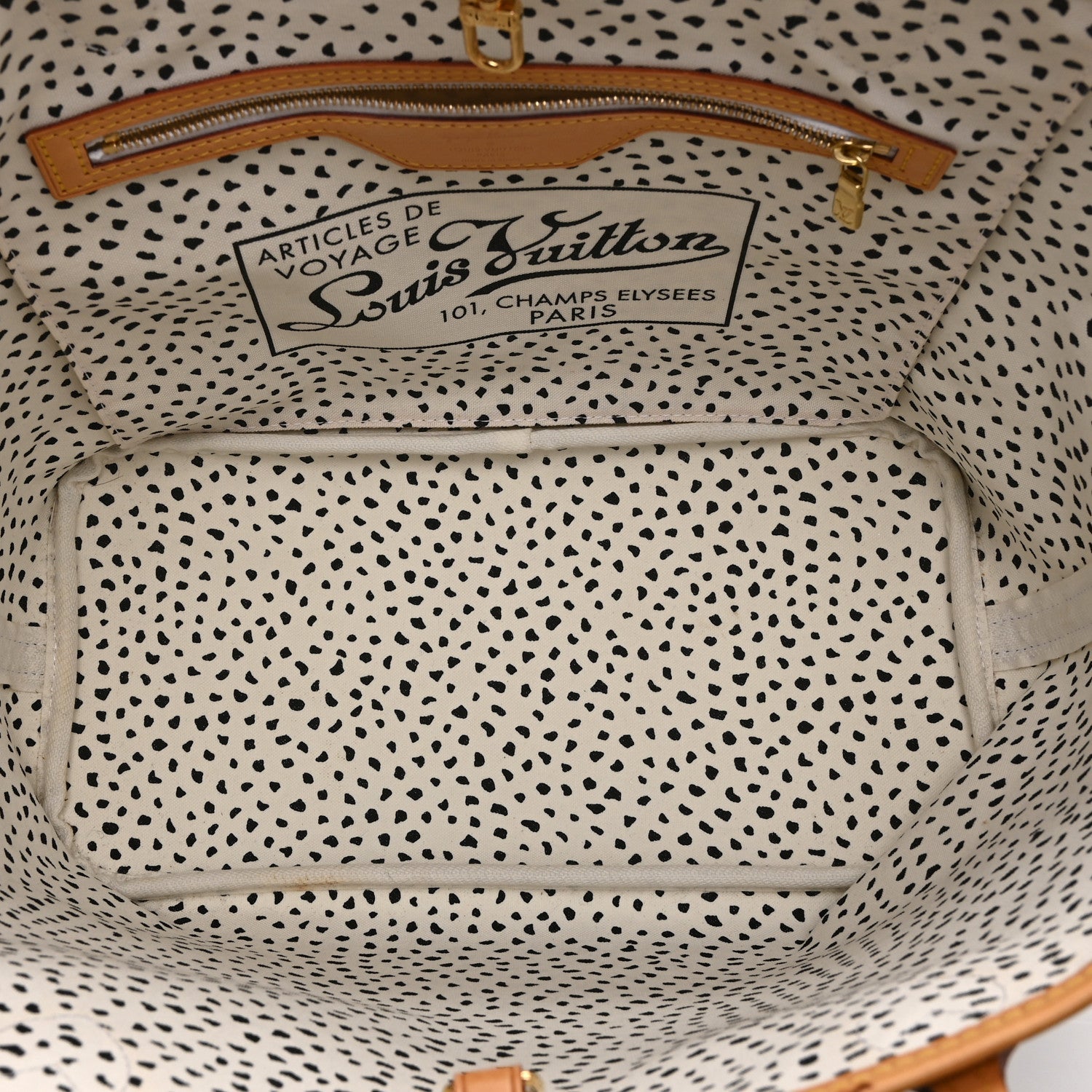 Monogram Kusama Waves Neverfull MM White