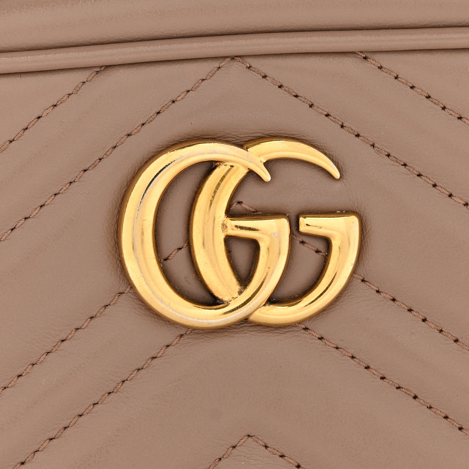 Calfskin Matelasse Mini GG Marmont Chain Shoulder Bag Porcelain Rose