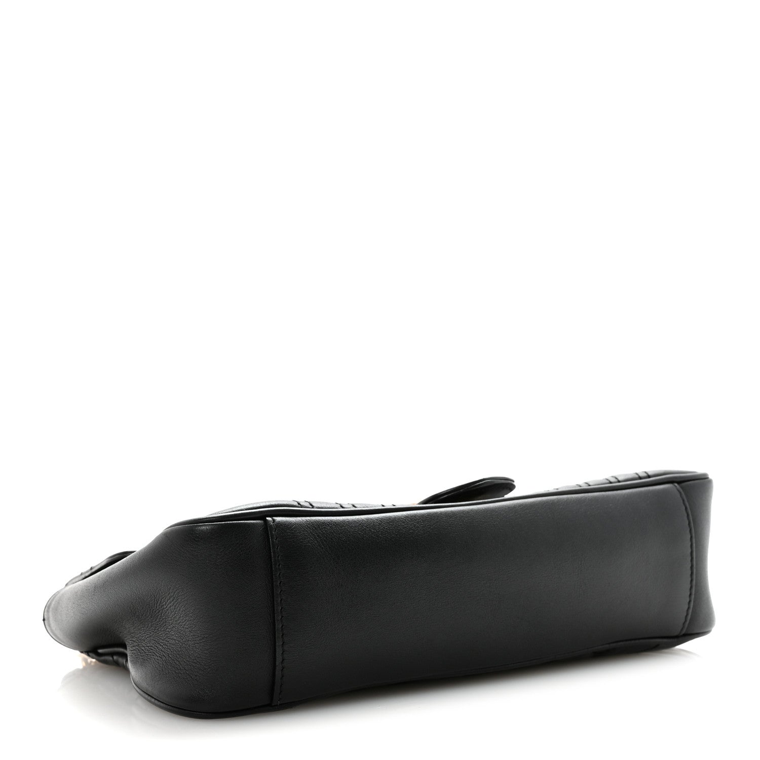 Calfskin Matelasse Small GG Marmont Shoulder Bag Black