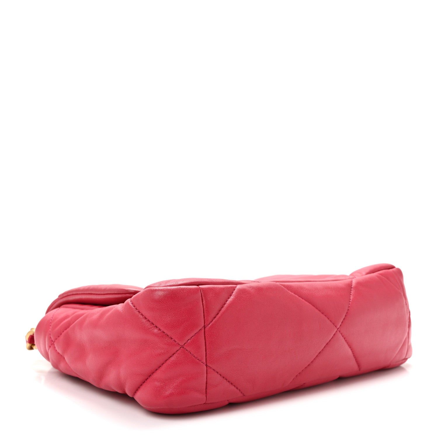 Lambskin Quilted Medium Chanel 19 Flap Dark Pink