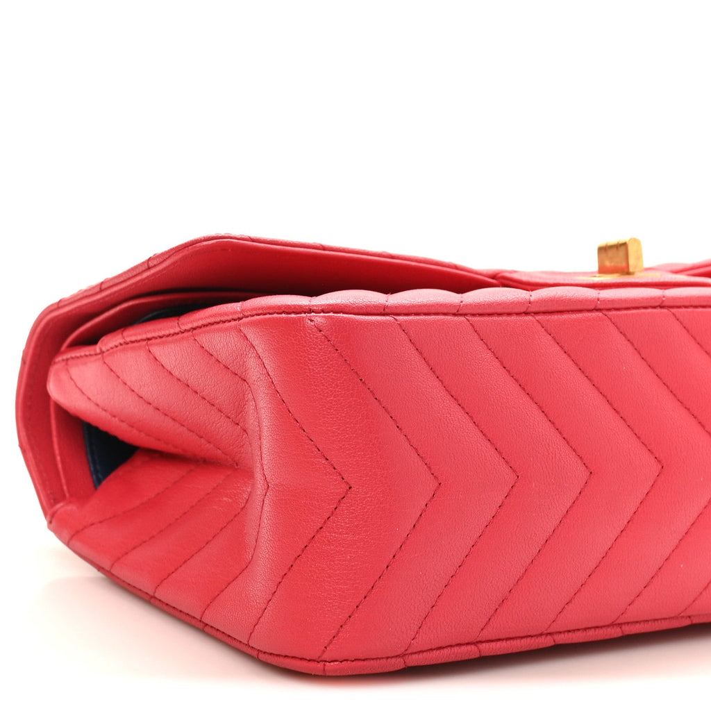 Sheepskin Chevron Quilted 2.55 Reissue 225 Flap Dark Pink