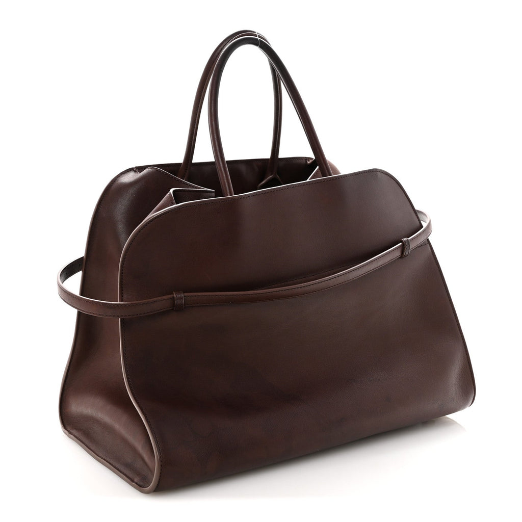 Polished Saddle Calfskin Soft Margaux Belt 15 Burgundy