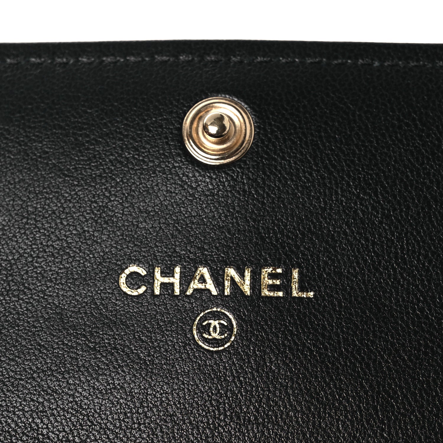 Lambskin Quilted Chanel 19 Flap Coin Purse With Chain Black