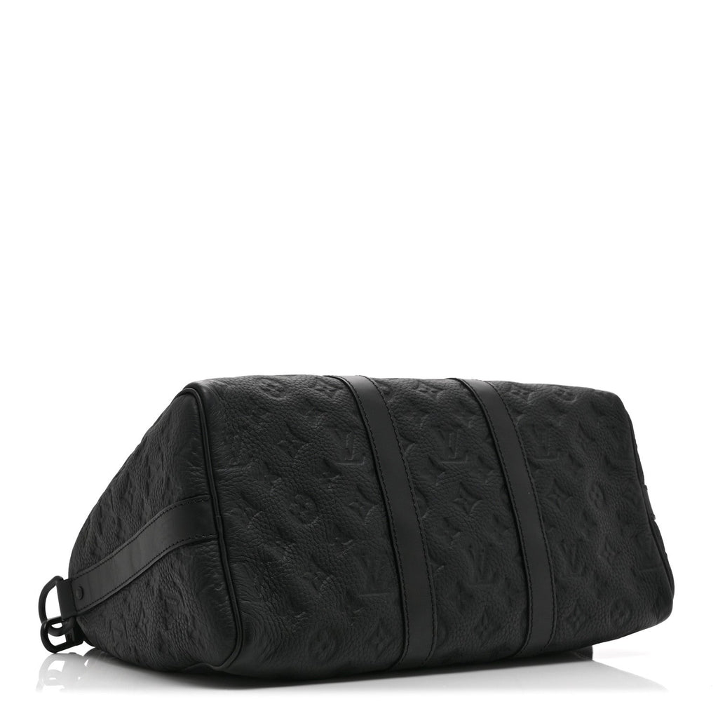 Monogram Taurillon Keepall Bandouliere 35 Black