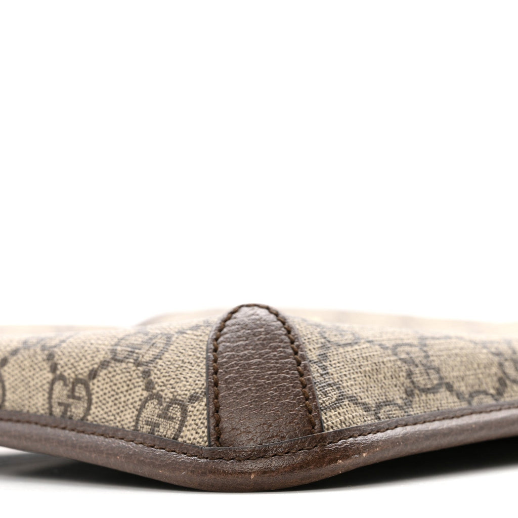 GG Supreme Monogram Web Medium Neo Vintage Flap Messenger Bag Beige New Acero