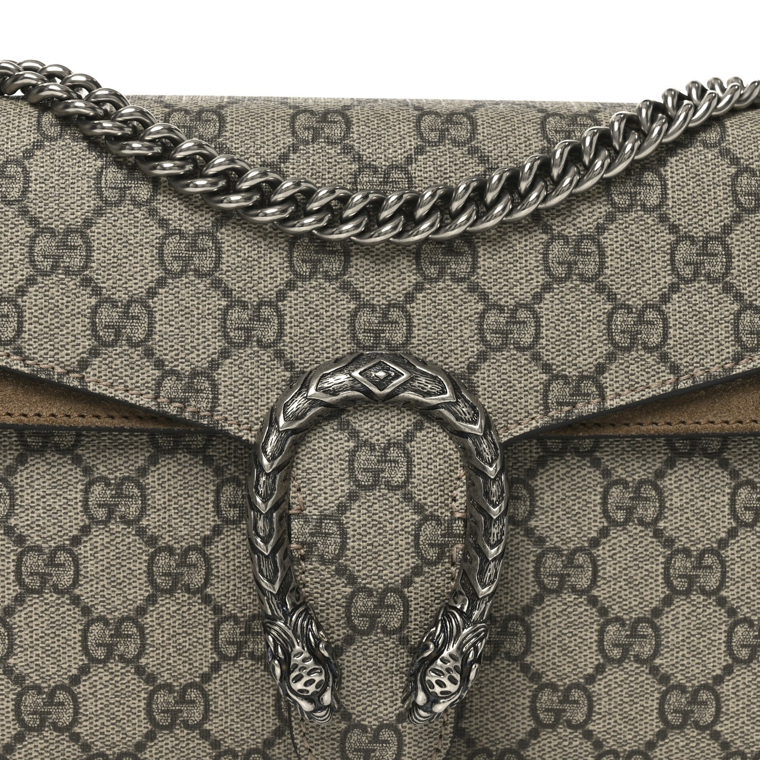 GG Supreme Monogram Small Dionysus Shoulder Bag Taupe