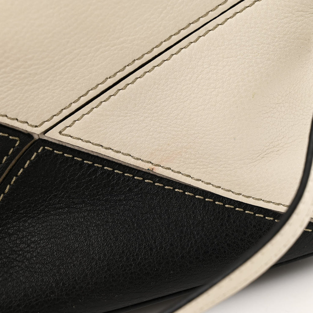 Calfskin Mini Puzzle Bag Soft White Rosemary