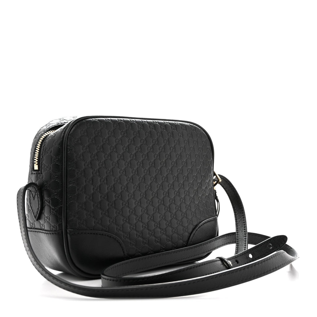 Microguccissima Mini Bree Messenger Bag Black