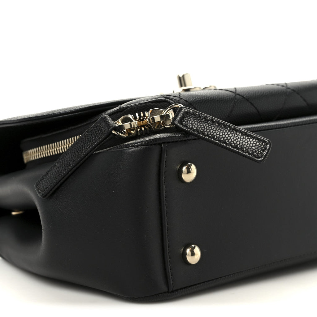 Caviar Quilted Medium Business Affinity Flap Black