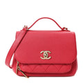 Caviar Quilted Small Business Affinity Flap Pink