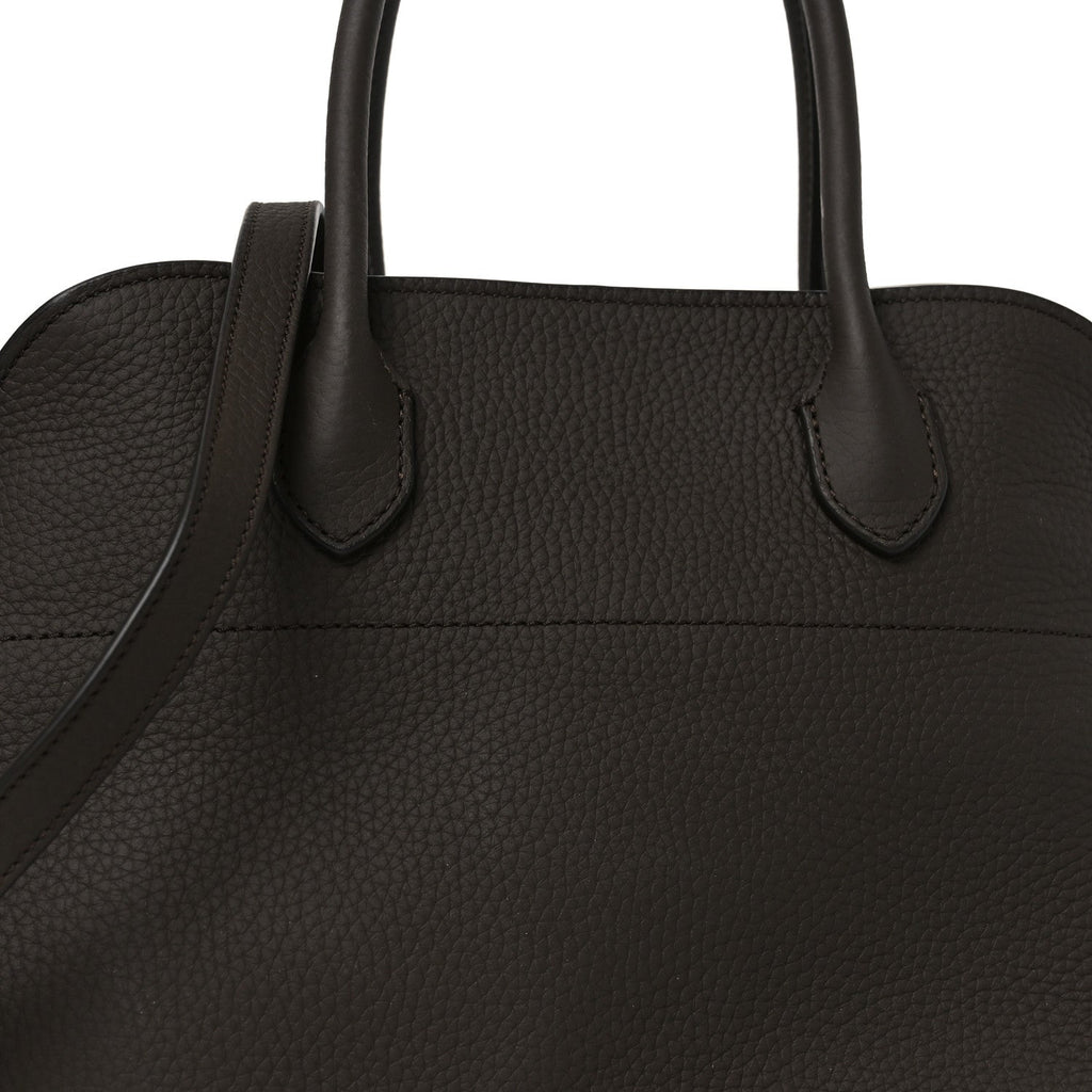 Matte Grained Calfskin Soft Margaux 12 Dark Chocolate