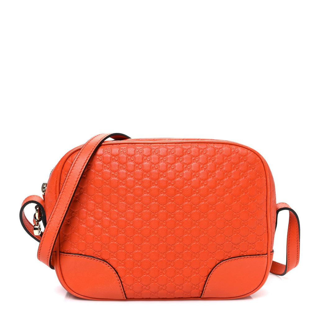 Soft Microguccissima Mini Bree Messenger Bag Sun Orange