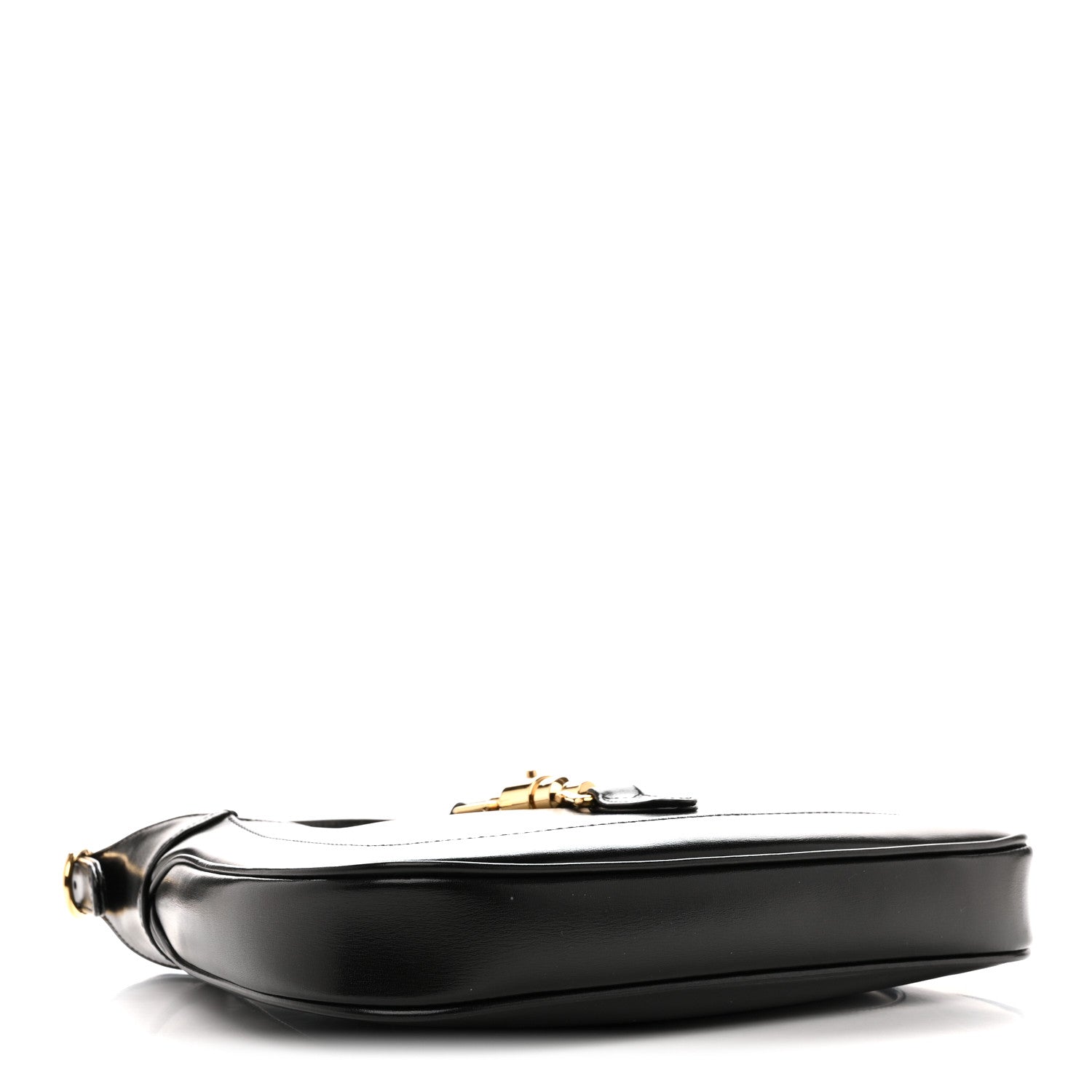 Boarded Dyana Lux Calfskin Small Jackie 1961 Hobo Black