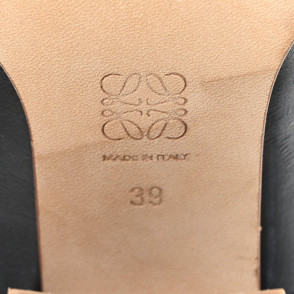 Calfskin Loafer Ankle Boots 39 Black