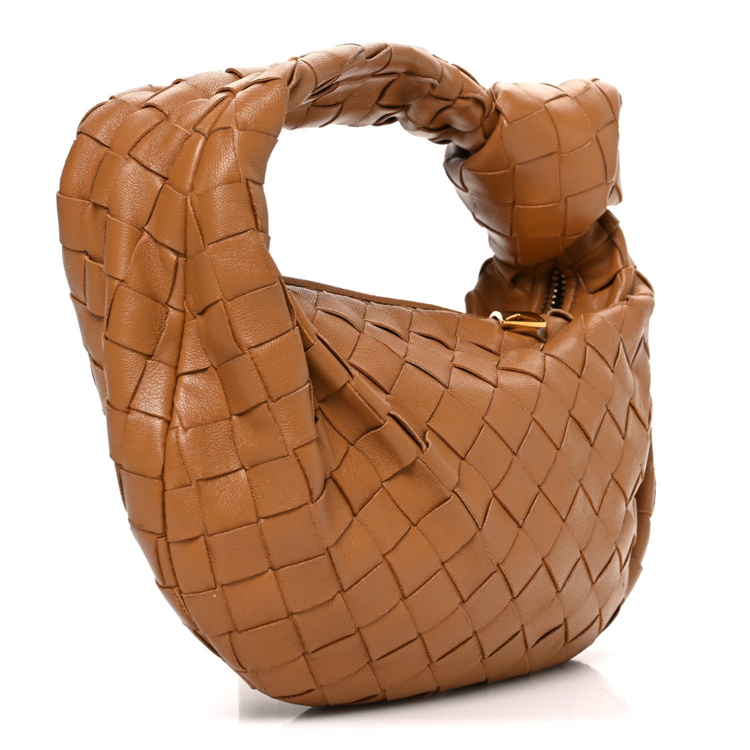 Nappa Intrecciato Mini Jodie Caramel