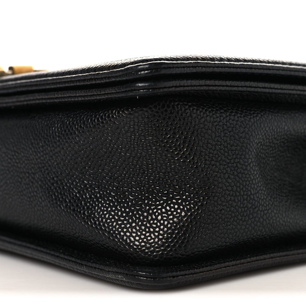Caviar Quilted New Medium Boy Flap Black